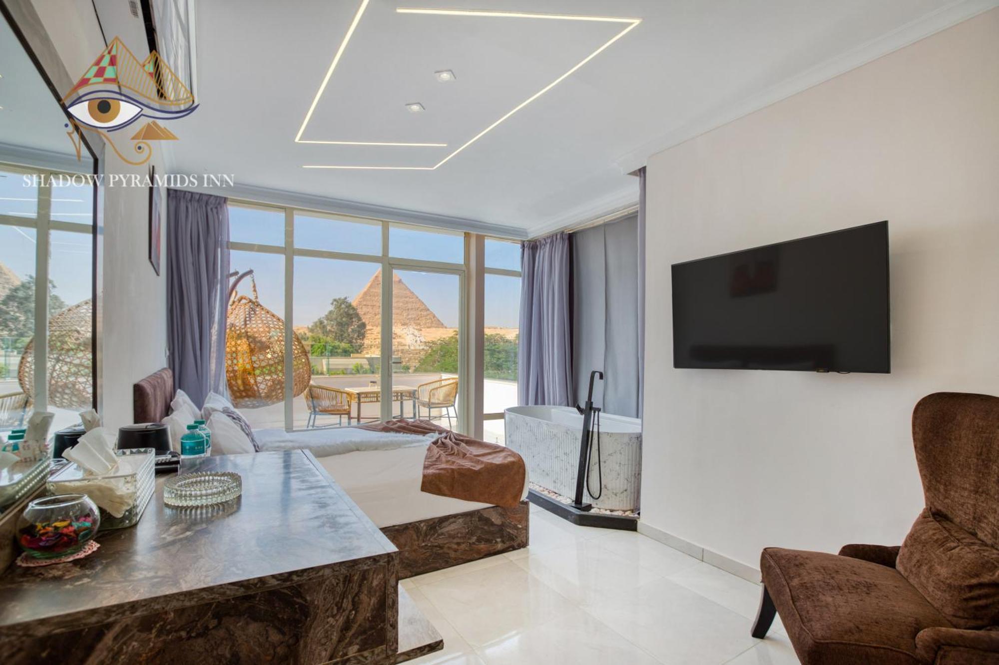 Shadow Pyramids Suites And Jacuzzi Kafrat al Jabal ภายนอก รูปภาพ